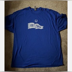 INDIANAPOLIS COLTS ~ Adult XL Large T Shirt ~ For the Shoe